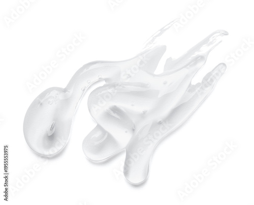 Shower gel on white background