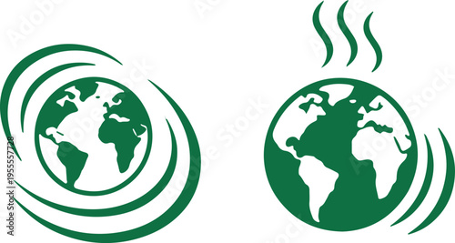 Global harmony and climate change awareness symbolized by earth imagery
