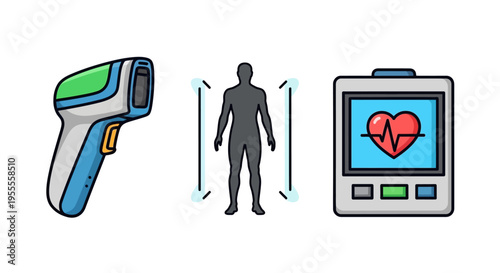 Digital infrared body temperature scanner.