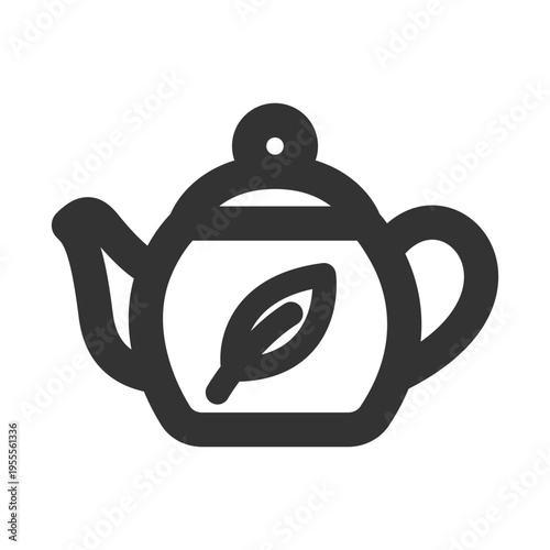 Herbal teapot icon