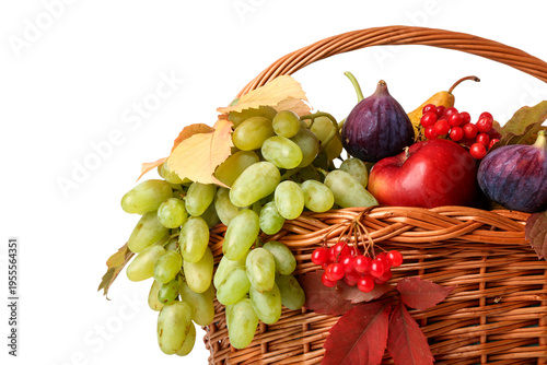 Wicker basket with differen...