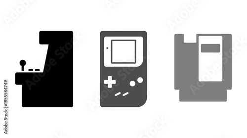 Retro gaming devices arcade, handheld, and console
