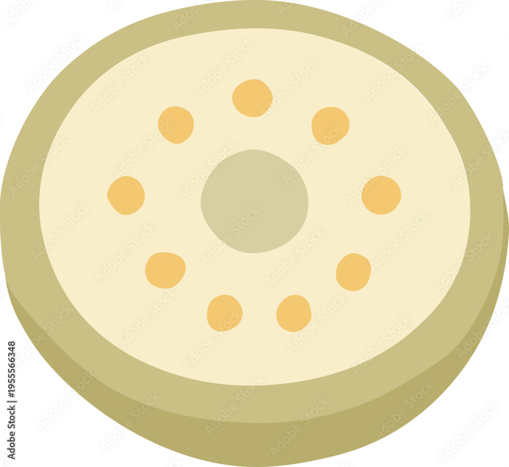 Fototapeta premium slice of kiwi icon