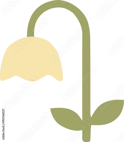 vector illustration of a green leaf