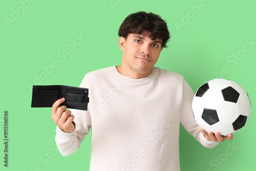 Young man with soccer ball ...