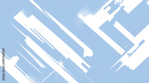 A sleek 3d vector illustration featuring an abstract blue grunge background with light lines and arrows that symbolize a business technology success graph directing toward the clouds