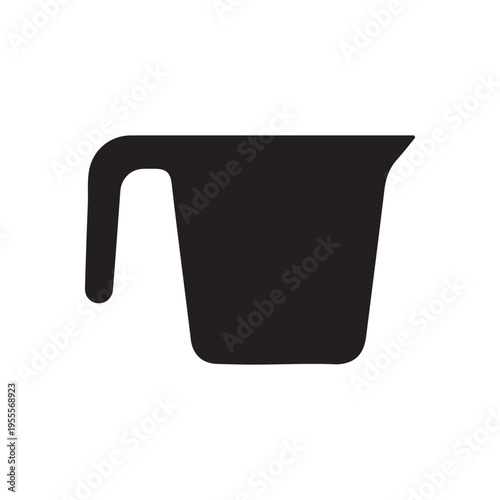 Black Kitchen measuring silhouette vector illustration