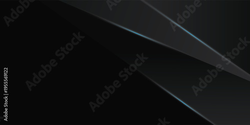 Luxury premium black abstract background with blue lines isolated on textured background. Premium Vector. Eps 10