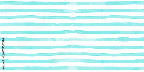 Horizontal turquoise stripes on a white background creating a textured pattern