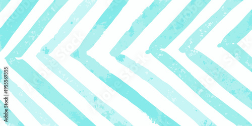 Abstract watercolor chevron pattern with light turquoise and white tones