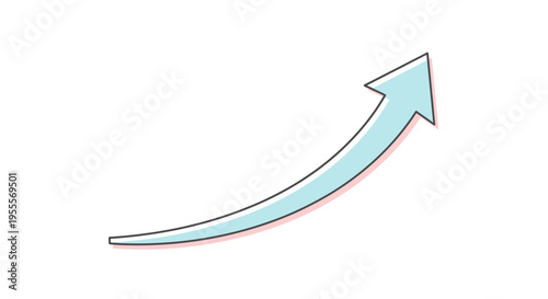 Upward pointing arrow symbol icon.