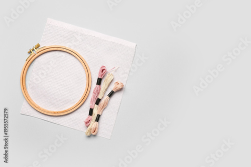 Wooden embroidery hoop with...