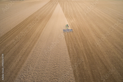 Принти на полотні 63801-10207 Farmer tilling field before planting corn-aerial Marion Co