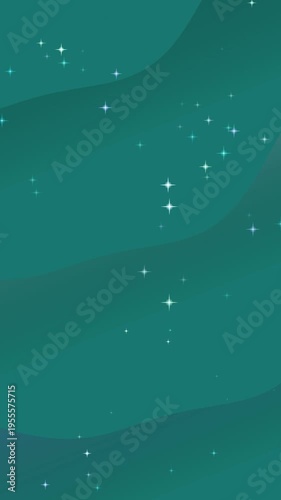 Night Sky Stars Animated Background Loop.