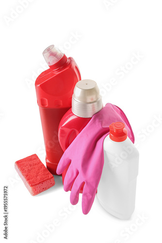 Different cleaning supplies...