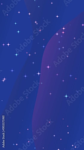 Night Sky with Stars and Purple Hues.