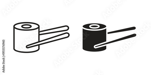 Sushi icon linear symbol. Vector Designs.
