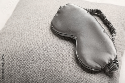 Sleeping mask and pillow on...