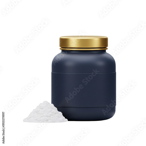 Creatine Monohydrate Powder: Premium Supplement in a Stylish Container