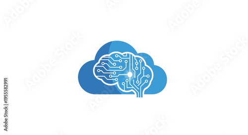 Conceptual representation of cloud computing and artificial intelligence for innovative solutions