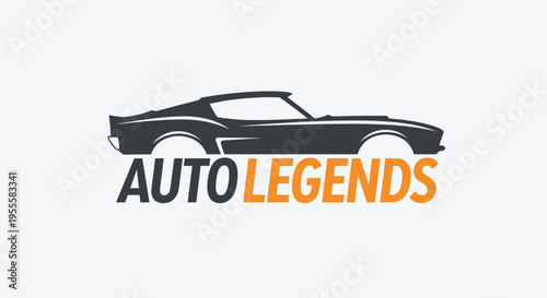 Classic car silhouette logo for Auto Legends, representing automotive heritage and design.