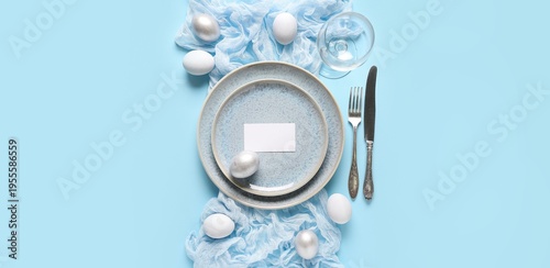 Beautiful table setting wit...