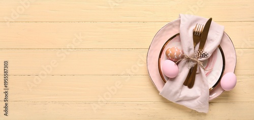 Beautiful table setting wit...