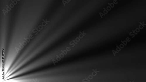 Loop ready clips for placement over existing footage to add volumetric light beams.Light rays from top and floating particles in air mist or steam