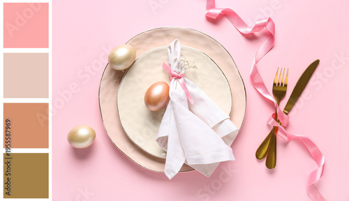 Beautiful table setting wit...