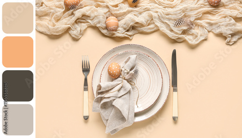 Beautiful table setting wit...