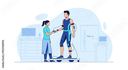 Biomechanical Analysis: Athlete Undergoing Gait Study with Wearable Sensors and Technology