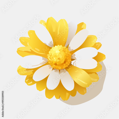 Sanfte gelbe Margerite