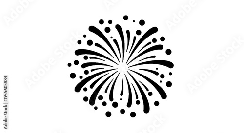 Vector illustration of fireworks icon vector illustration