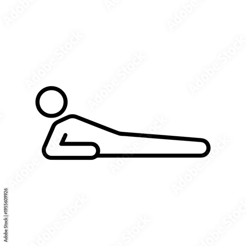 man lies line icon vector
Vector line icon on a white background