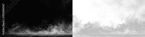 Foto White burnout smoke clouds from drifting tires on asphalt
