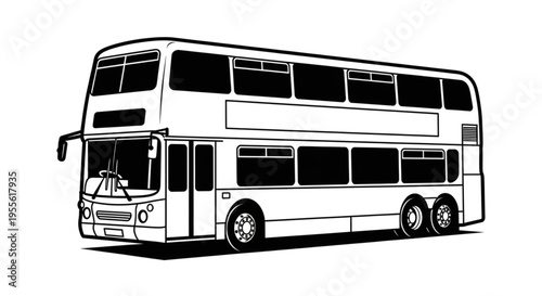 Double Decker bus vector ilustration 