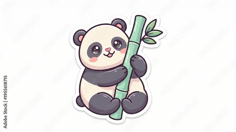 Fototapeta premium Kawaii Corner: Adorable Sticker Pack for Everyday Joy