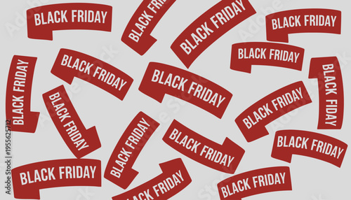 Black Friday sale shopping discount tags.