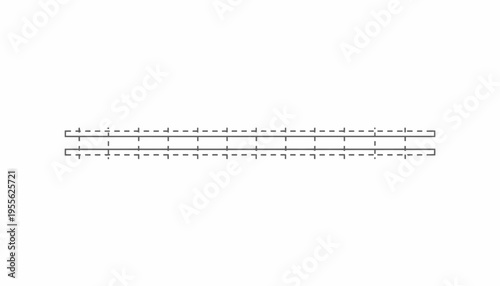 a pair of metal rulers on a white background.