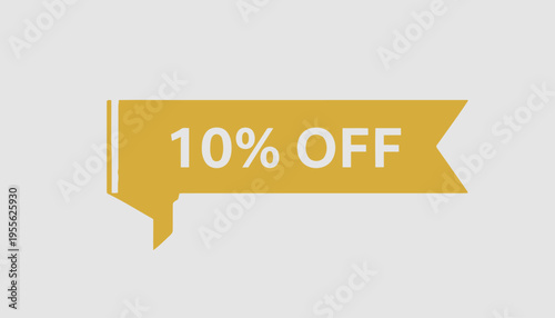 Discount offer banner with text.