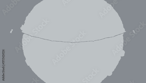 a gray sphere with a line across it.