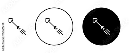 Love arrow icons set. vector illustration