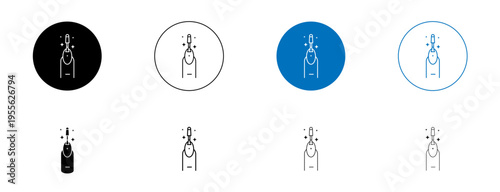 Manicure icons set. vector illustration