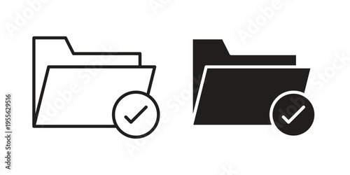 Store files icon concept. Silhouette, glyph symbol. Isolated design.