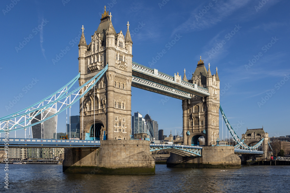 Fototapeta premium Tower Bridge and the River Thames in London 