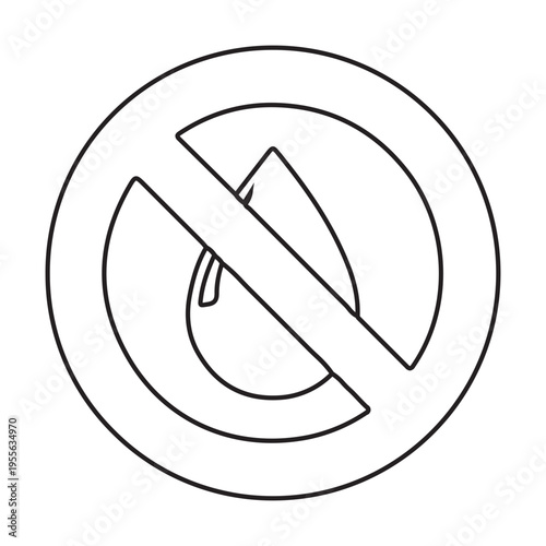 No Water Symbol