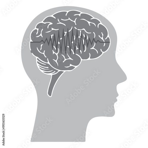 Brain Activity Illustration
