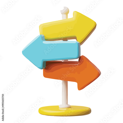 Direction Choices Sign