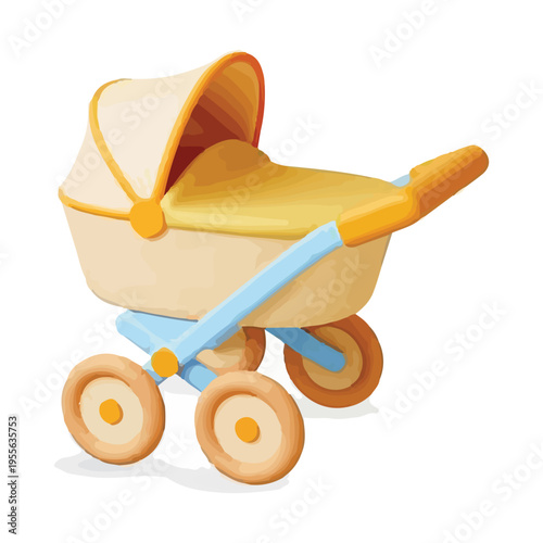 Baby Stroller Illustration
