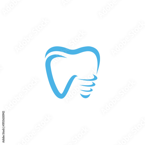 Dental Care Icon A Modern and Minimalist Tooth Design for Clinics.